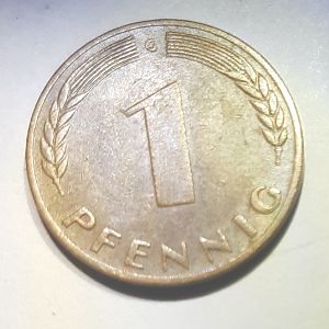 1950 German Pfennig