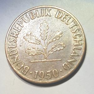 1950 German Pfennig