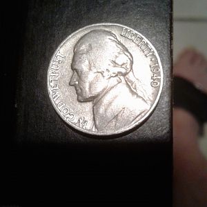1940 Jefferson nickel Error Obverse
