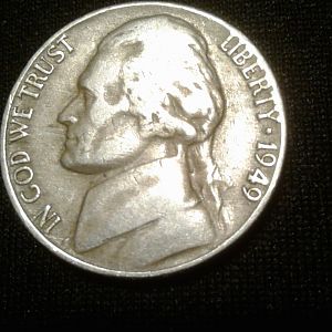 1949 JEFFERSON NICKEL