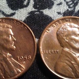 Wheat penny collection.