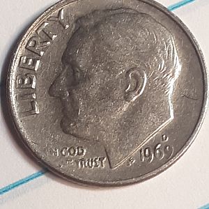 1969 D dime