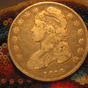 1836 Capped Bust Half Dollar Obverse