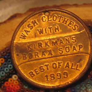 1899 Admiral Dewey Borax Soap Token Rev