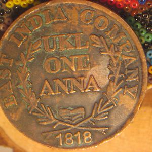 818 One Anna East India Company Token=Fake Coin=Token