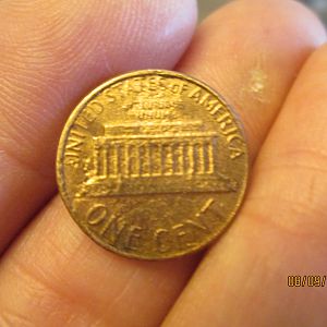 Obverse View of 1980 D cent Lincoln