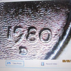 Date view form microscope 1980 D Lincoln Cent
