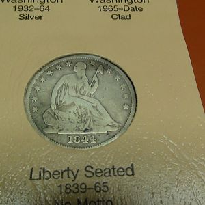 1844 O seated half
