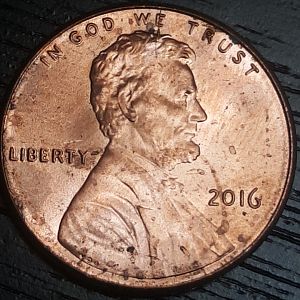 2016 Lincoln Cent Obverse