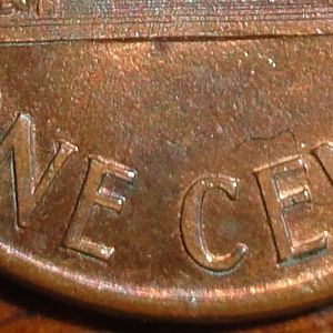 1990D Lincoln cent error Reverse