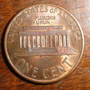 1990D Lincoln cent error Reverse