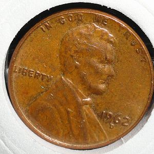 1962D Lincoln cent