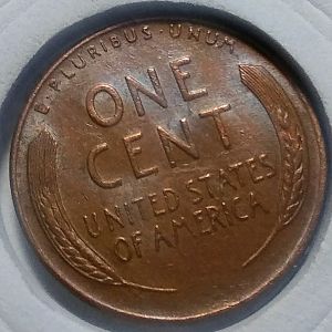 1957D wheat back