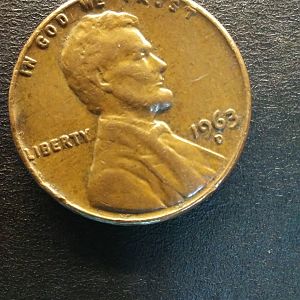 1963D Lincoln cent