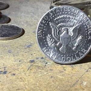 77 No FG Kennedy 1/2 dollar
