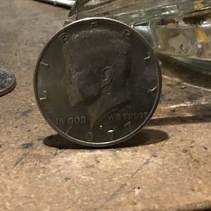 77 No FG Kennedy 1/2 dollar