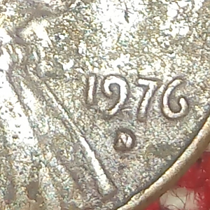 1976 Lincoln cent mint error