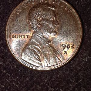 1982 small date Zinc