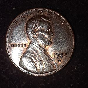 1982 small date Zinc (D)