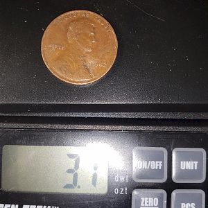 1982 Small Date cent struck on copper