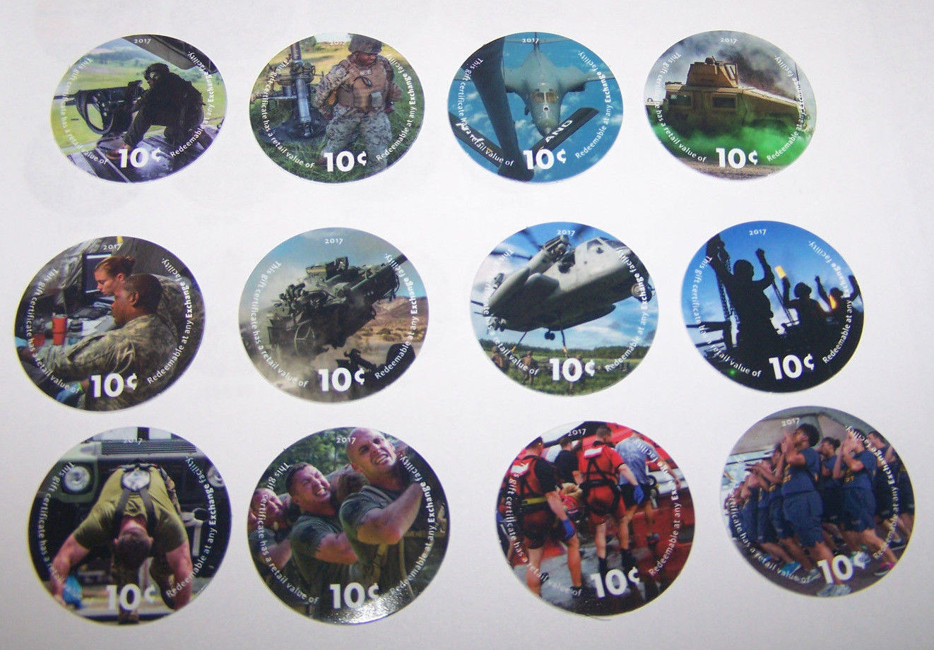 Details about   16th Aafes Pogs 25c 16G25 RARE from 2017 Mint New MPCs Iraq short print No Date 