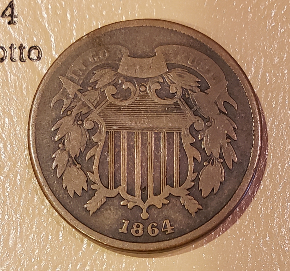 1864 2 cent piece value