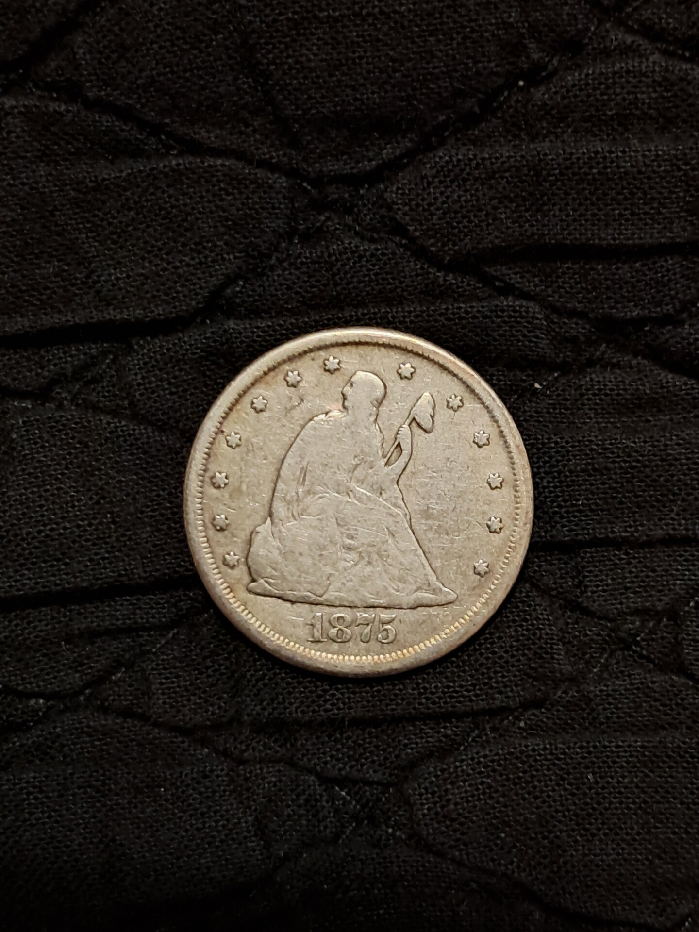 1875-CC 20C obverse