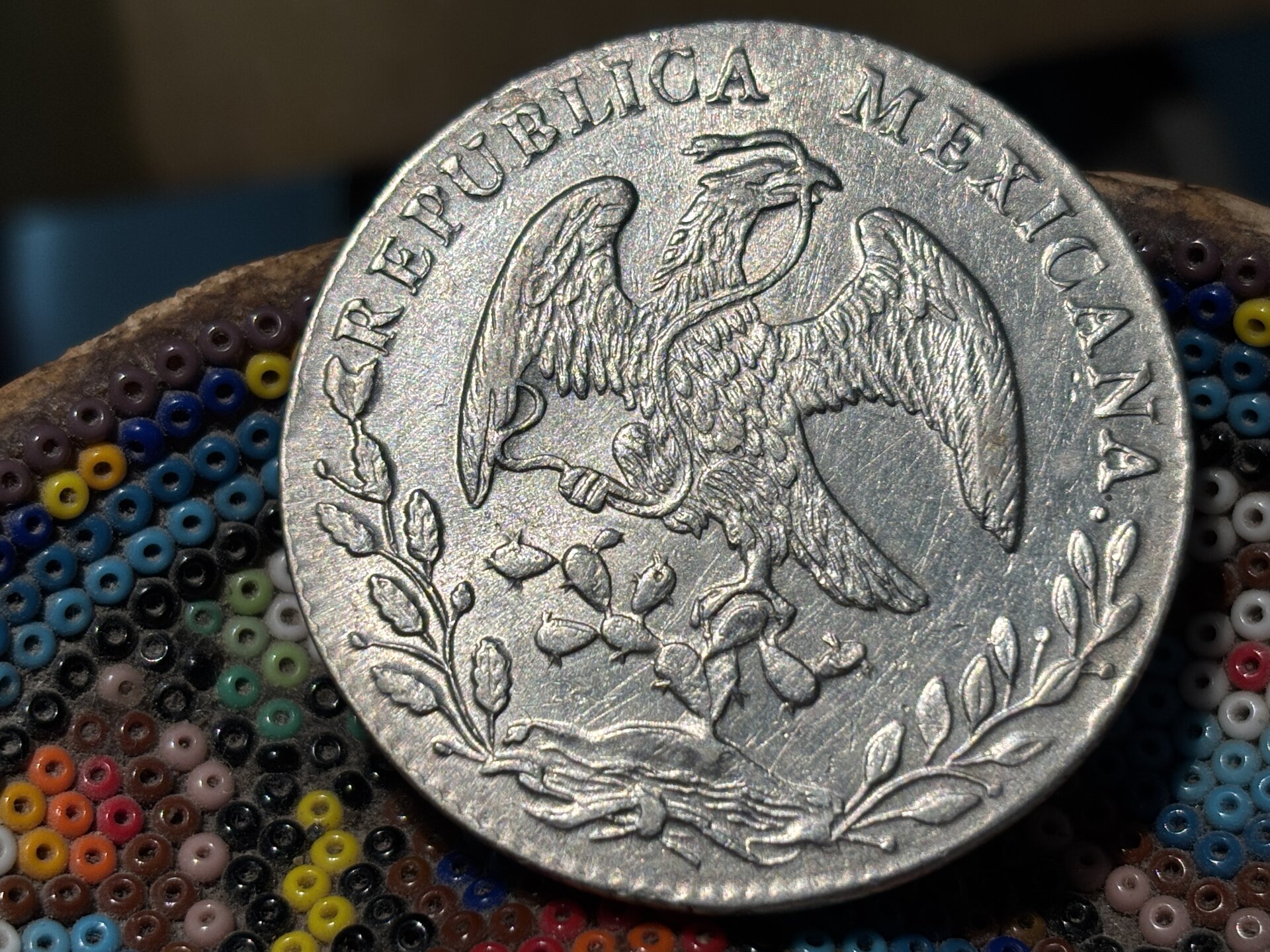 1884 B.R. Guanajuato Mexico 8 Reales-Reverse