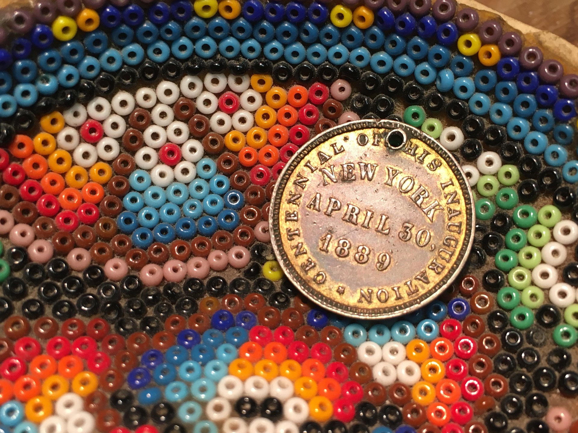 1889 George Washington Centennial Inauguration Token NY-Reverse 19mm