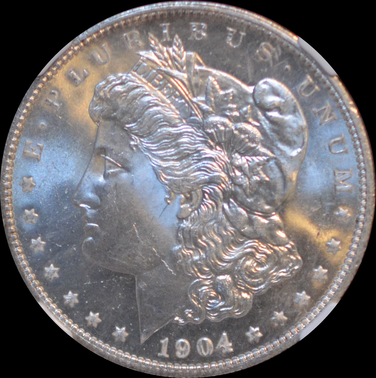 1904 o Morgan Obverse