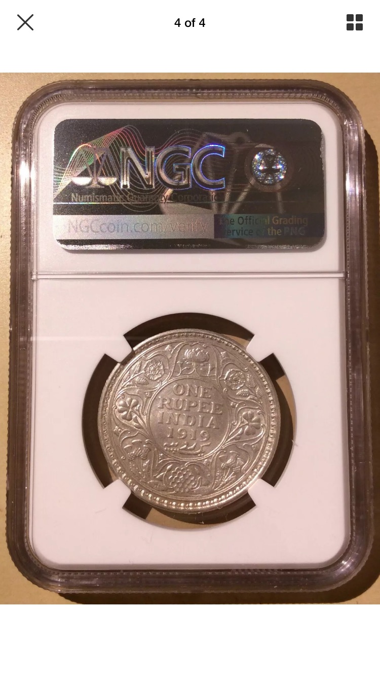 1919(C) India Rupee rev