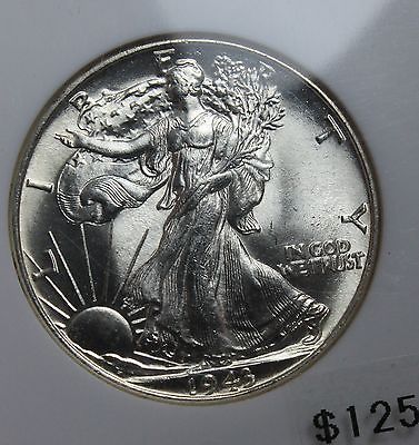 1943 walking liberty Half