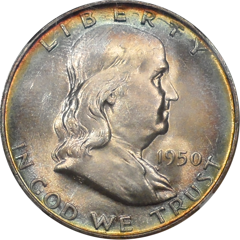 1950 D 50C NGC MS64*FBL