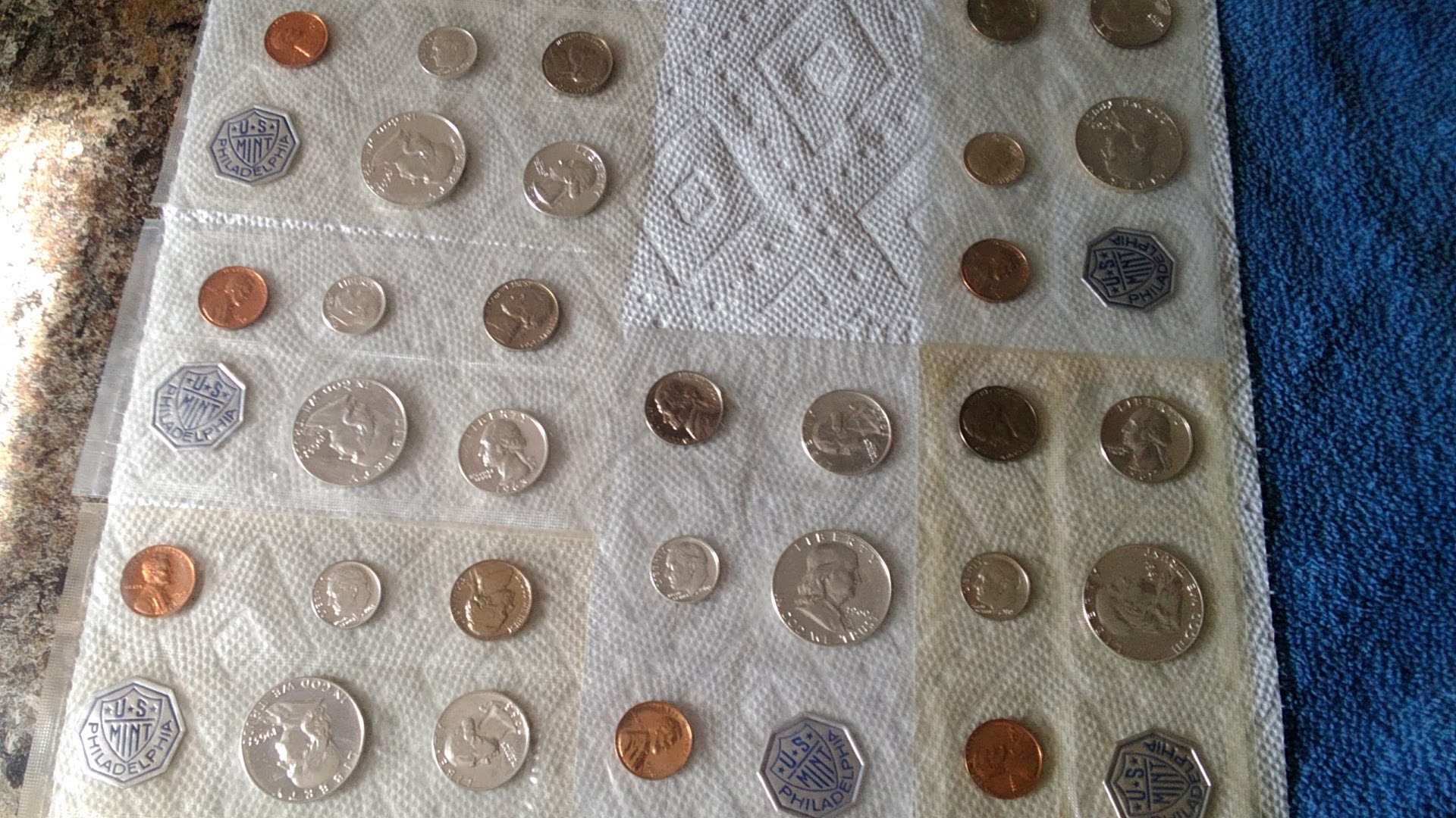 1959 thru 1964 proofs nice Franklin's for sure