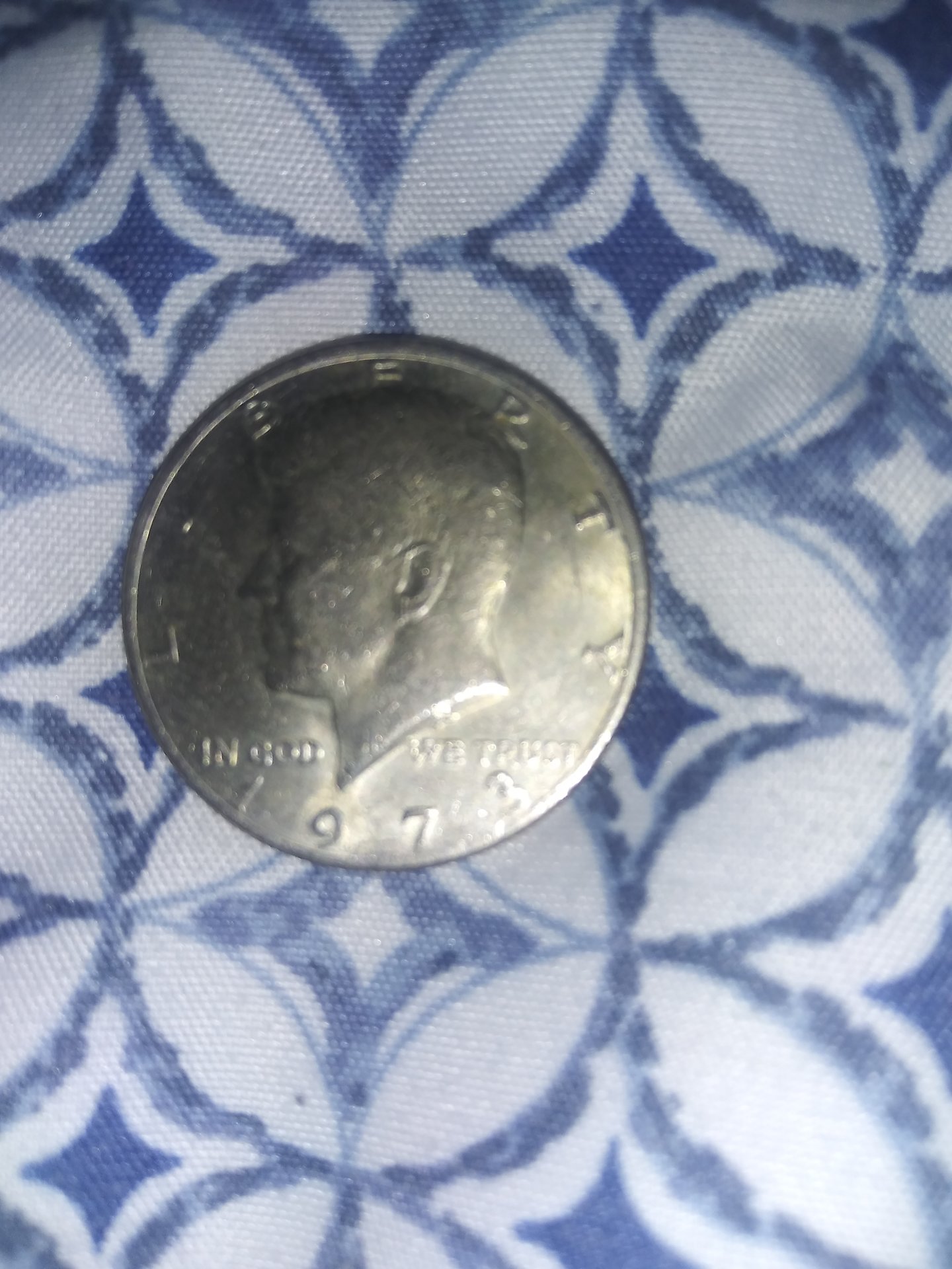 1973 Kennedy half dollar