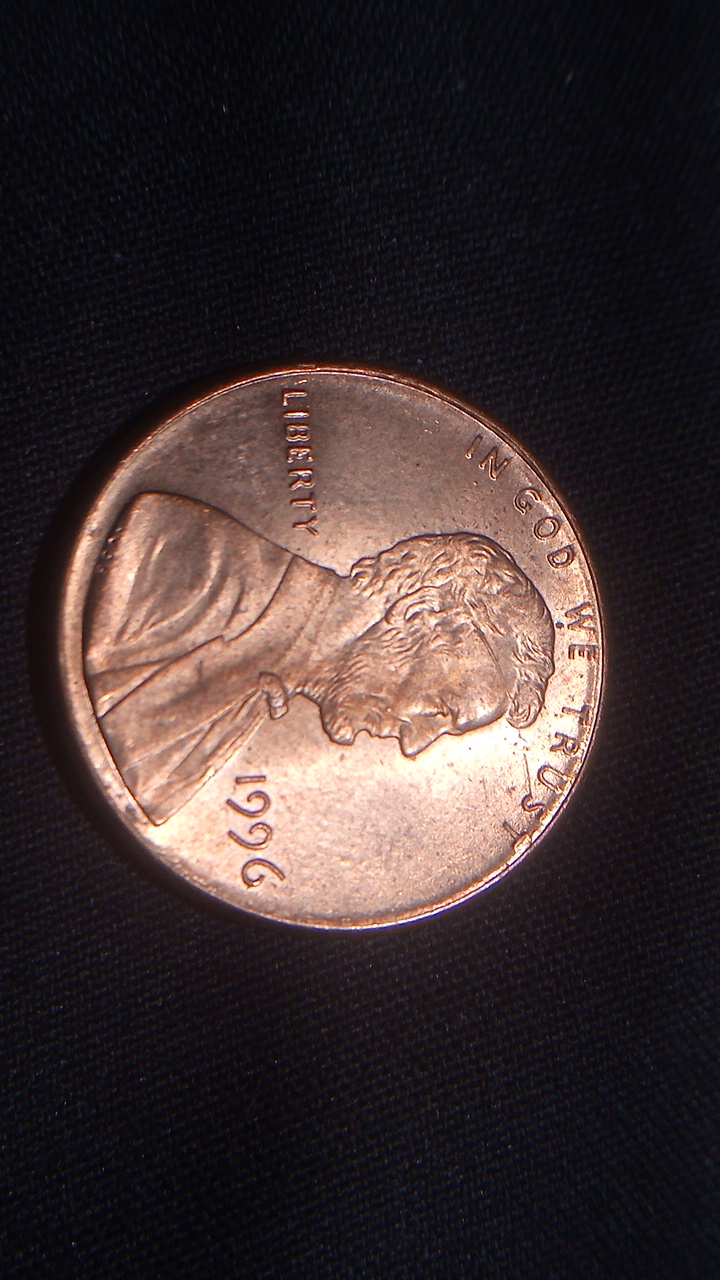 1996 Lincoln Obv die break DDR