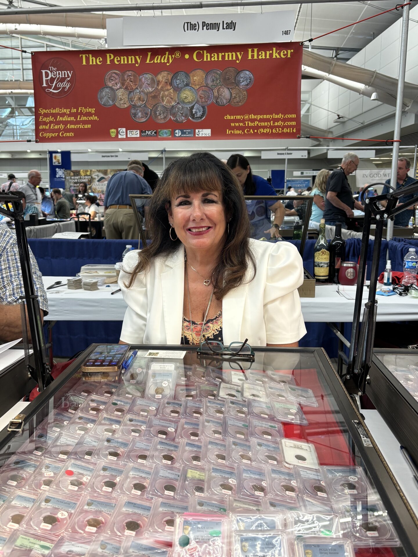 Charmy Harker at the 2026 ANA Worlds Fair of Money in Pittsburgh