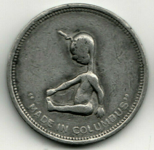 D.L. Auld Co. Columbus, Ohio 32mm circa 1870 Made of Pewter Obverse