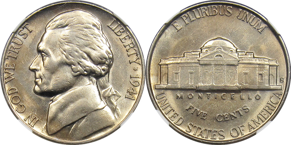 JN 1941-S Large S NGC