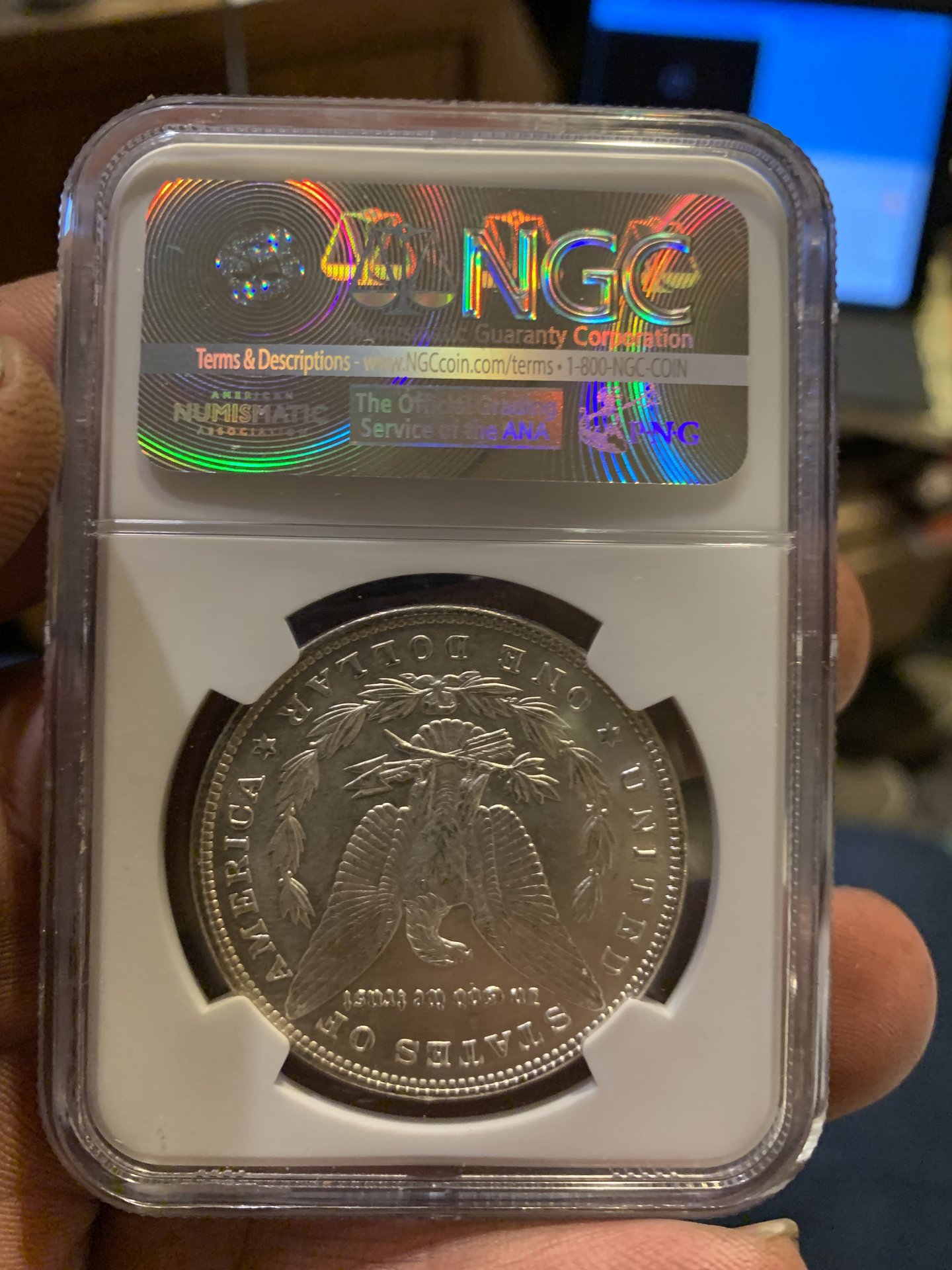 MS63 1896 S$1 Morgan  Rev