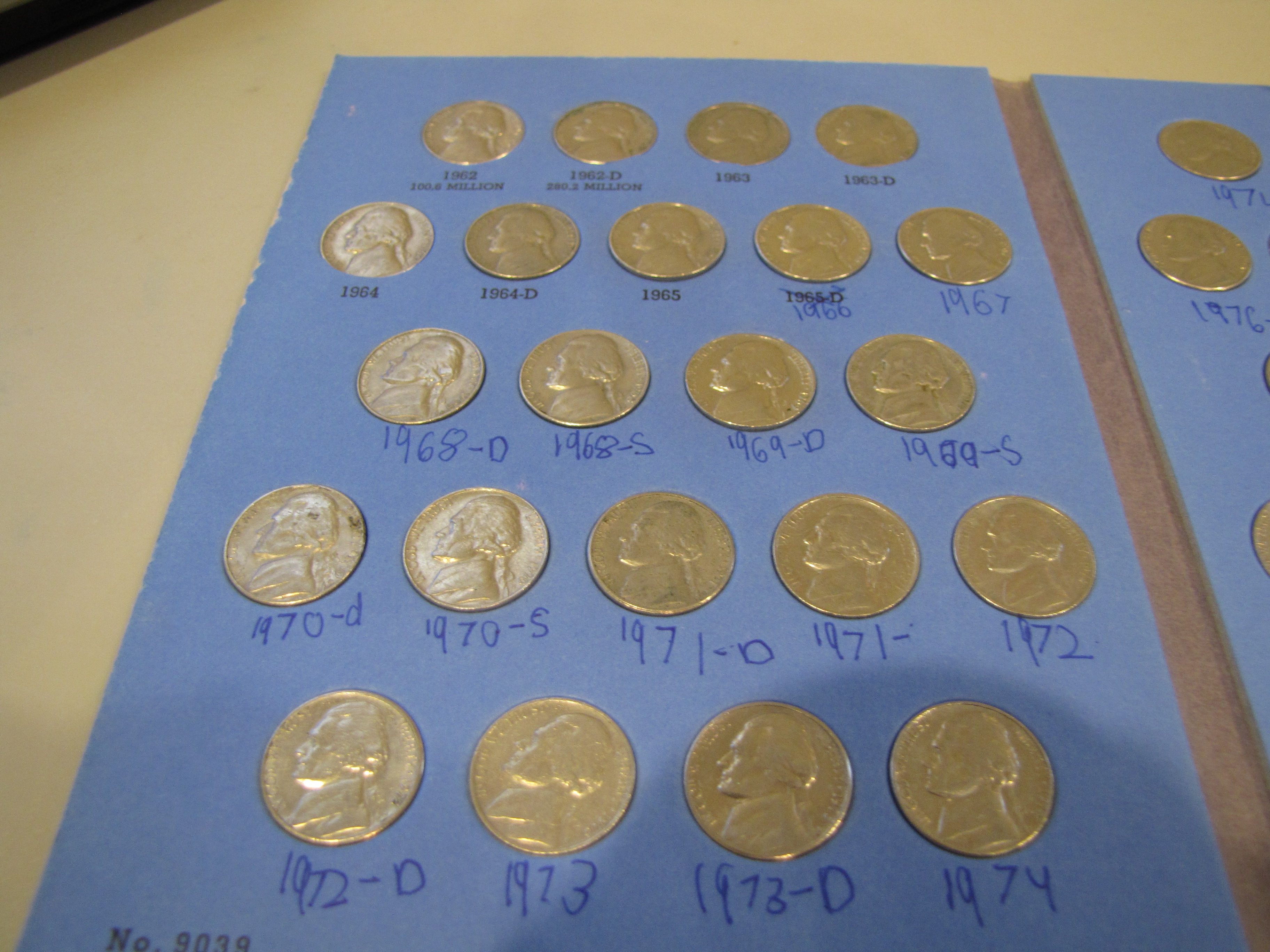 My Jefferson nickel collection.