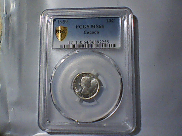 New PCGS slabbed MS-64 10 Cents;