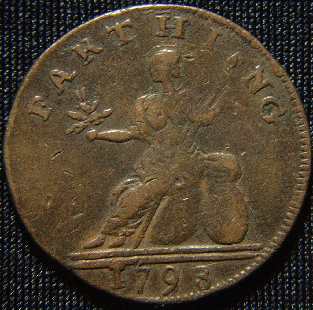 1793 Isaac Newton Farthing Coin Talk