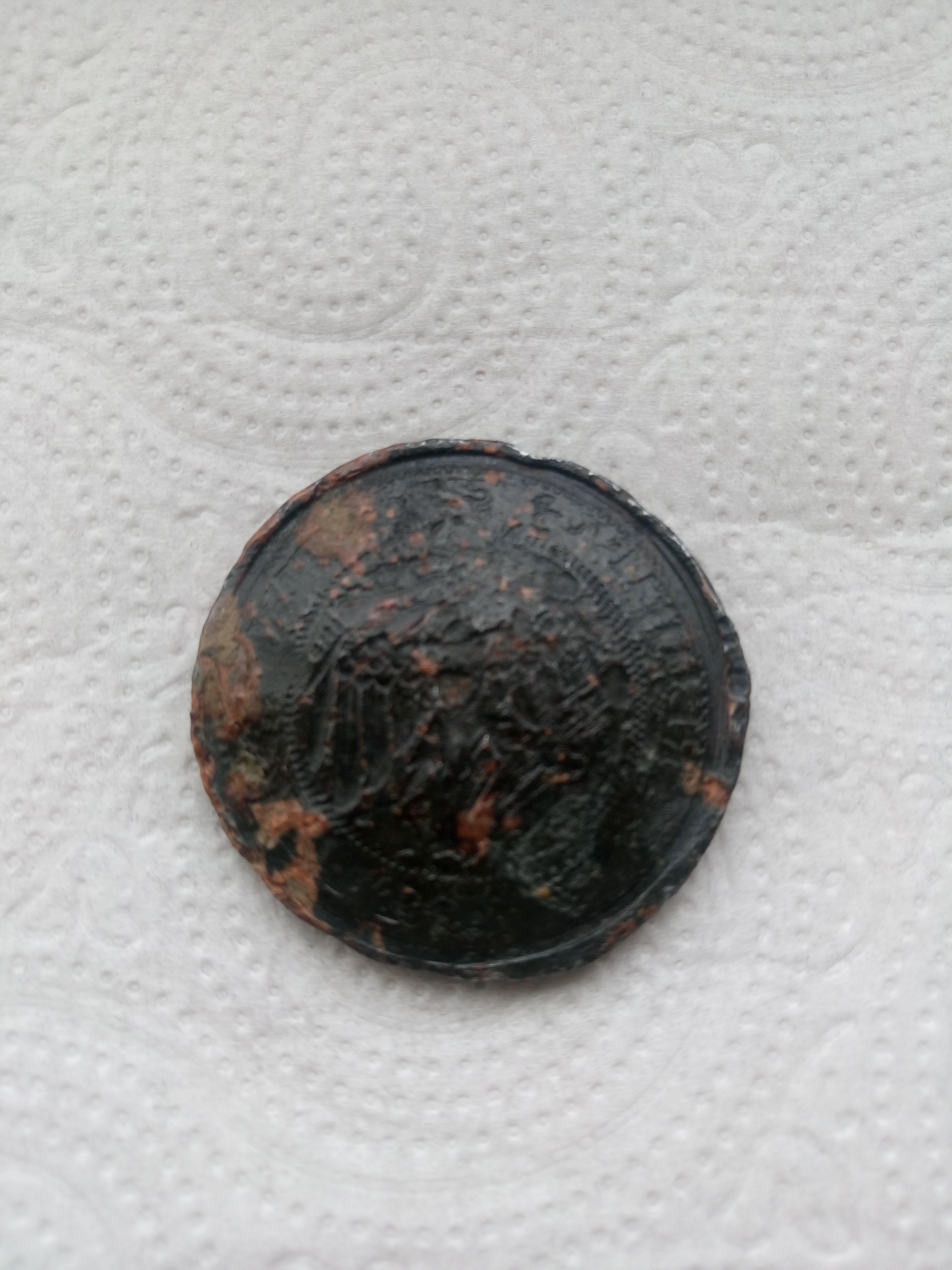 Need to identify Old leadbronze large coin Coin Talk