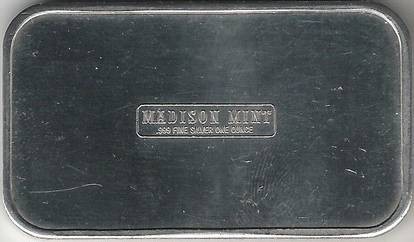 Rare Vintage Madison Mint 1 OZ .999 Silver Bar Spirit of St. Louis Gem!  Lot# 338 – Bulldog Silver